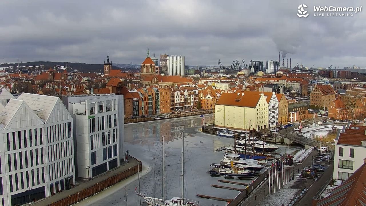 GDAŃSK - widok na Stare Miasto - 24 luty 2026, 10:25