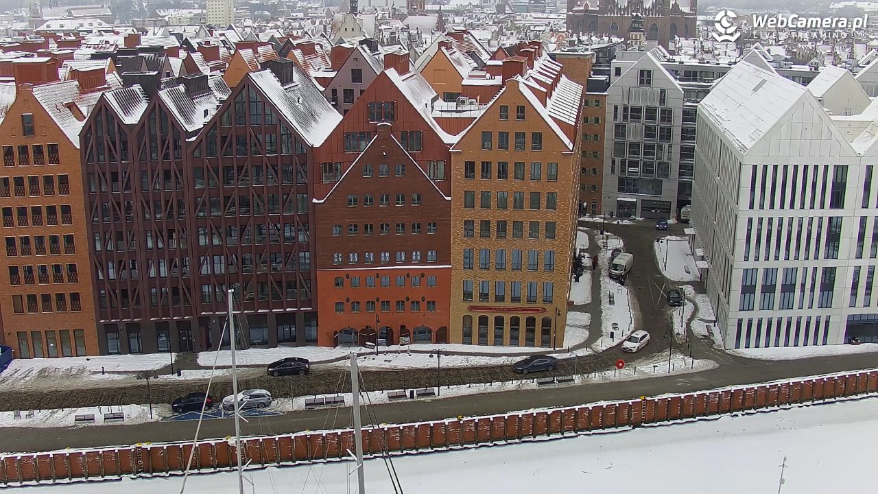 GDAŃSK - widok na Stare Miasto - 09 luty 2026, 10:52