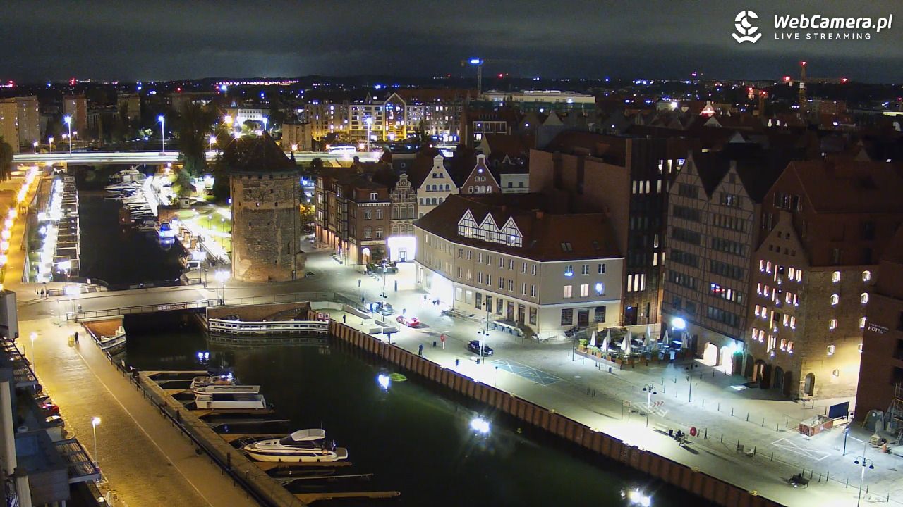 GDAŃSK - widok na Stare Miasto - 19 październik 2026, 20:50
