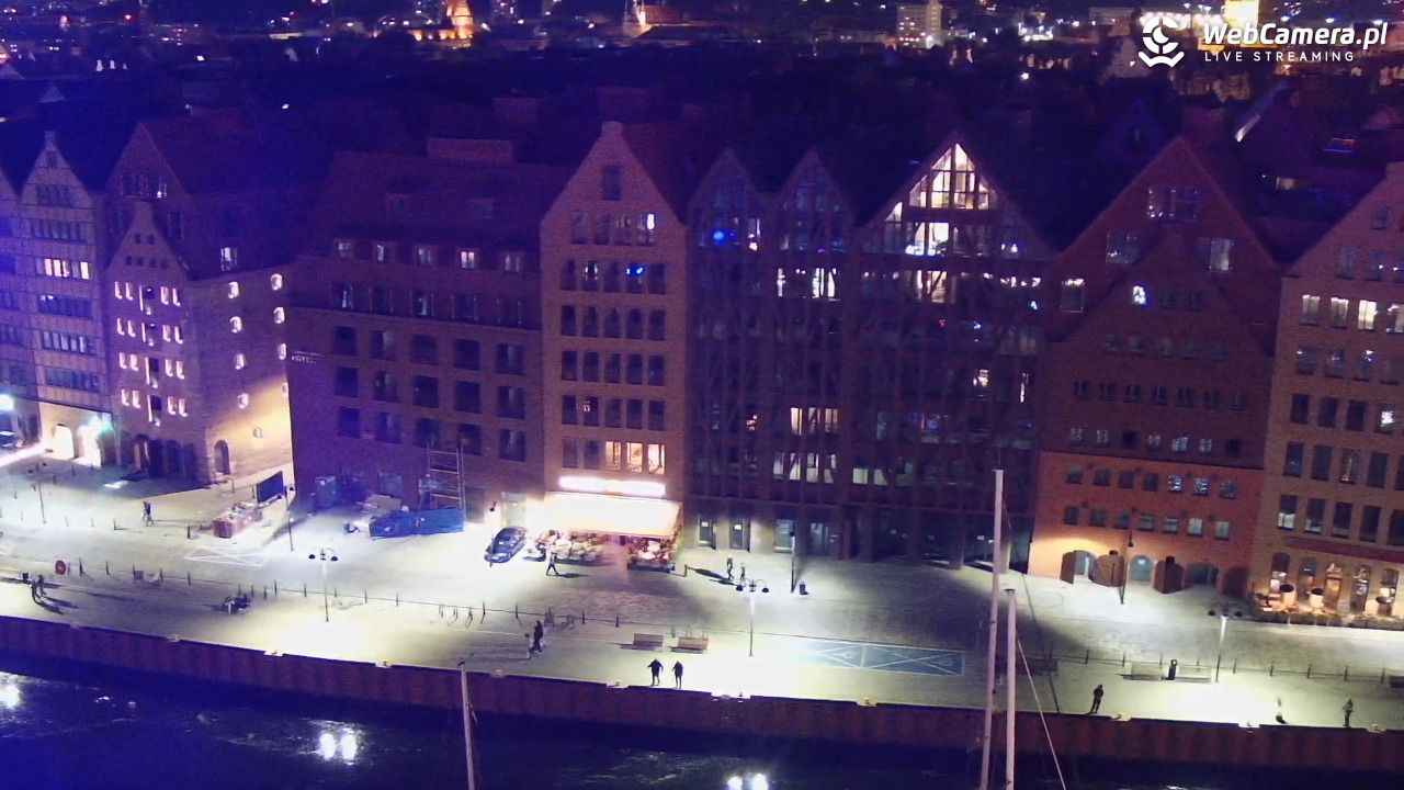 GDAŃSK - widok na Stare Miasto - 29 wresień 2026, 21:21