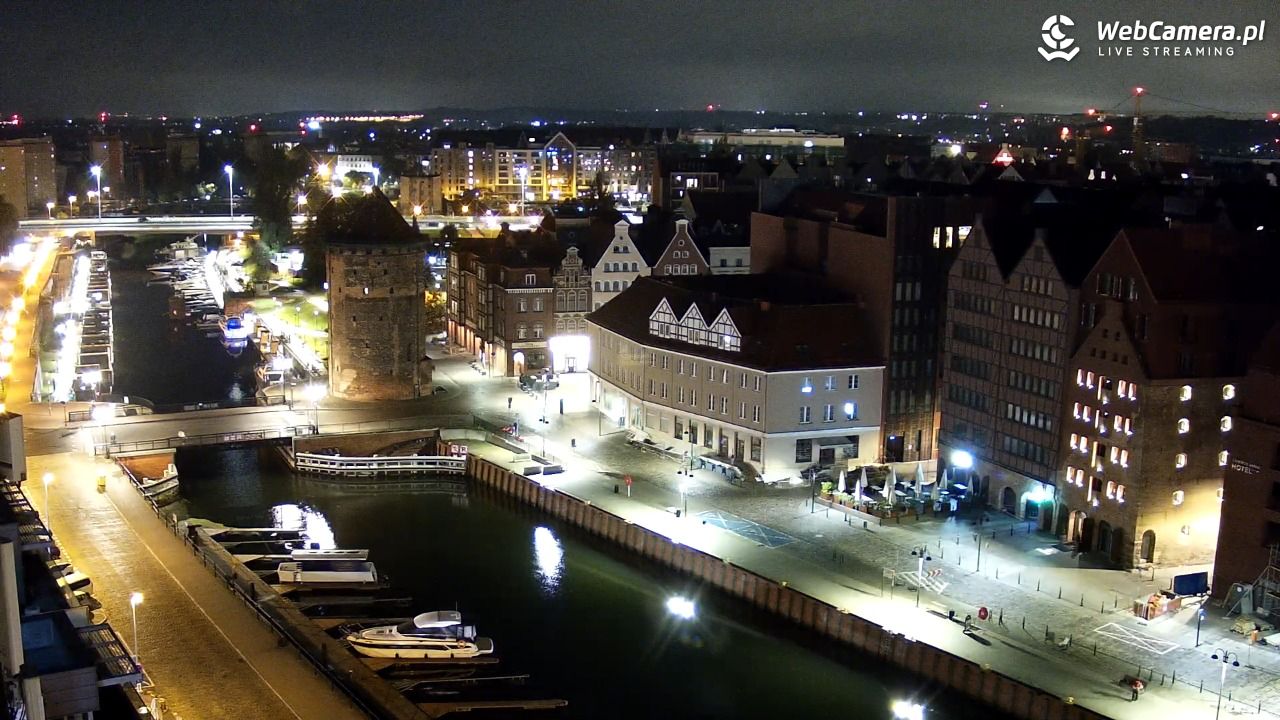 GDAŃSK - widok na Stare Miasto - 21 październik 2026, 03:32