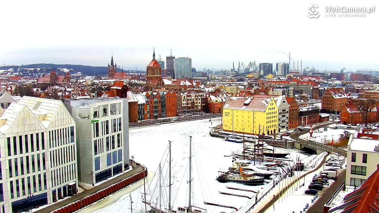 GDAŃSK - widok na Stare Miasto - 30 styczeń 2026, 11:18