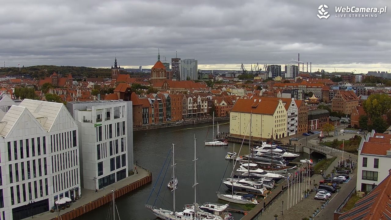 GDAŃSK - widok na Stare Miasto - 18 październik 2026, 09:02