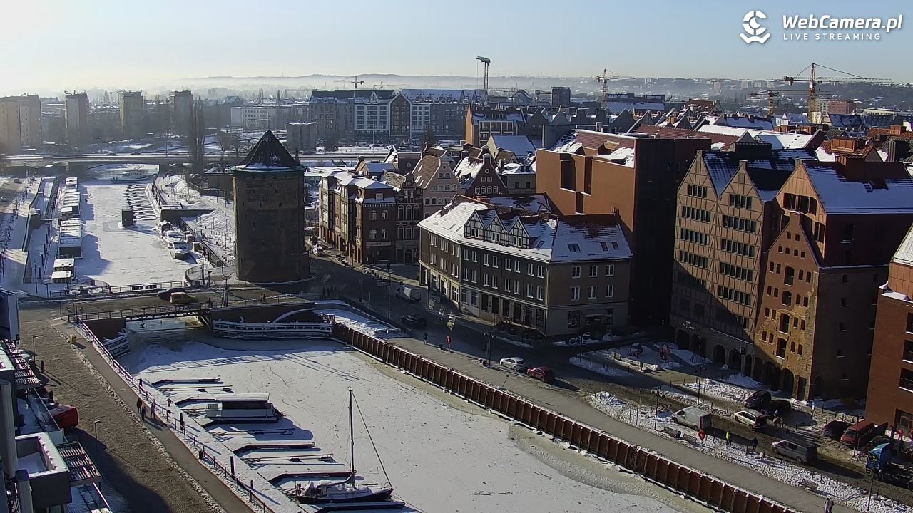 GDAŃSK - widok na Stare Miasto - 03 luty 2026, 10:45