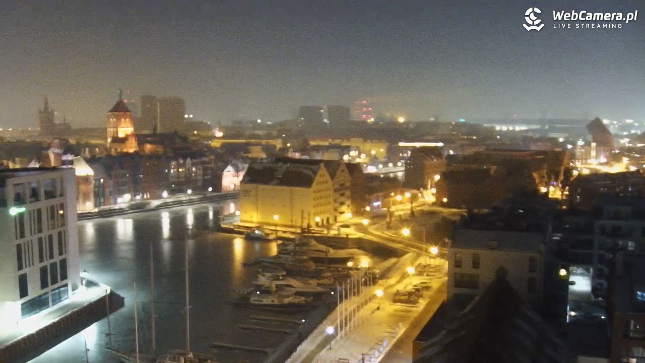 GDAŃSK - widok na Stare Miasto - 20 styczeń 2026, 01:49