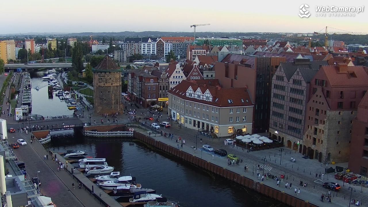 GDAŃSK - widok na Stare Miasto - 09 sierpień 2026, 20:29
