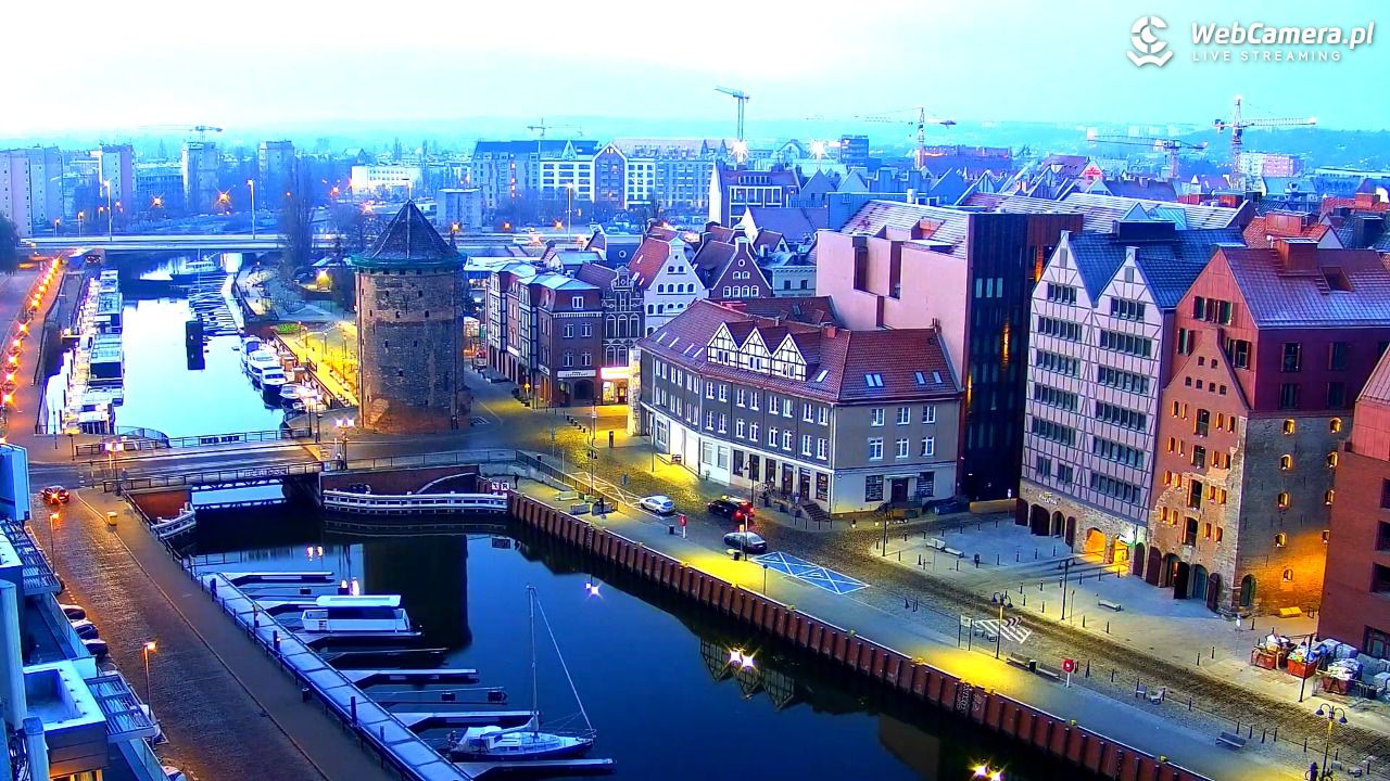 GDAŃSK - widok na Stare Miasto - 23 listopad 2025, 07:06