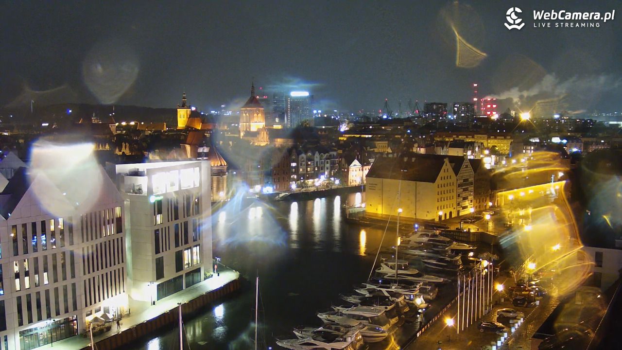 GDAŃSK - widok na Stare Miasto - 08 październik 2026, 20:07