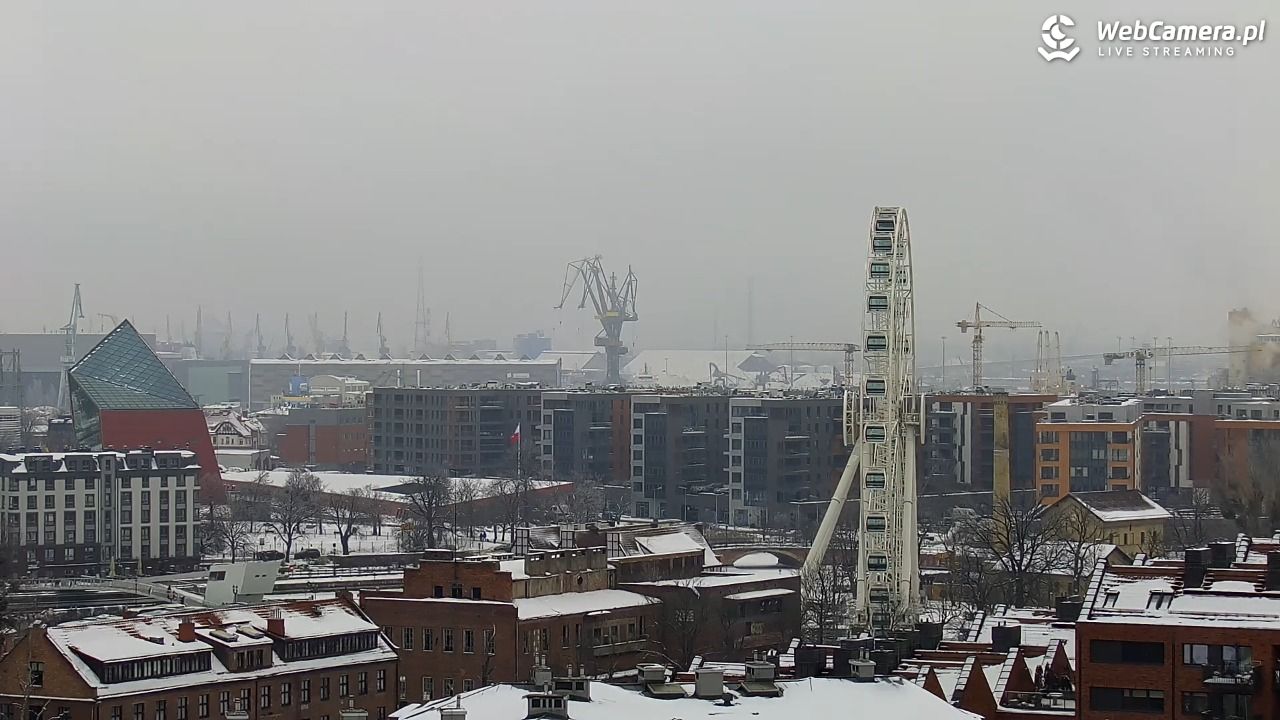 GDAŃSK - widok na Stare Miasto - 09 luty 2026, 11:47