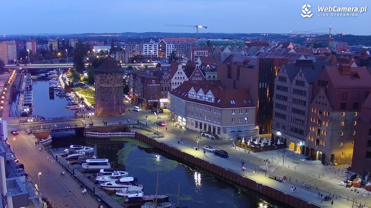 GDAŃSK - widok na Stare Miasto - 21 czerwiec 2026, 21:55