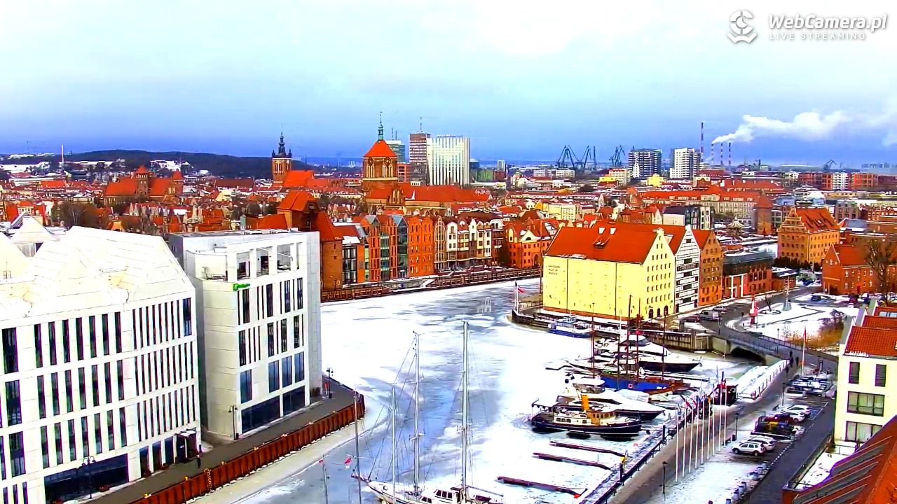 GDAŃSK - widok na Stare Miasto - 23 luty 2026, 09:37
