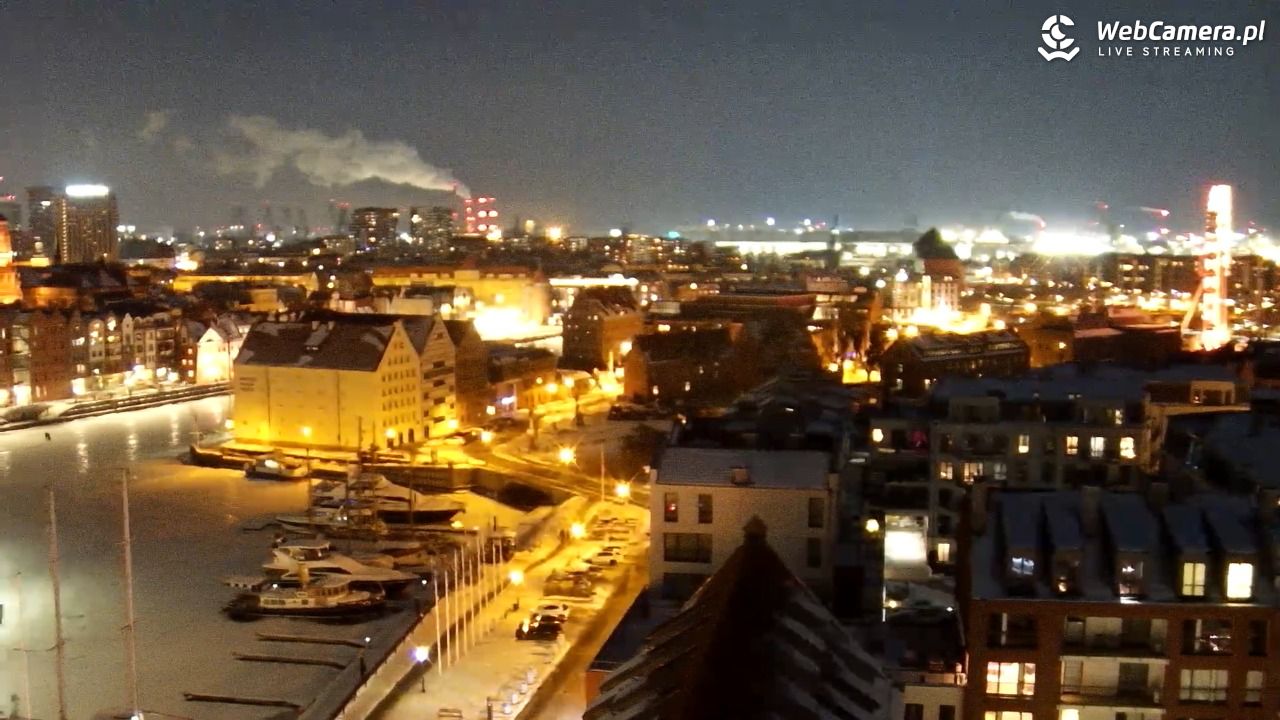 GDAŃSK - widok na Stare Miasto - 30 styczeń 2026, 20:23