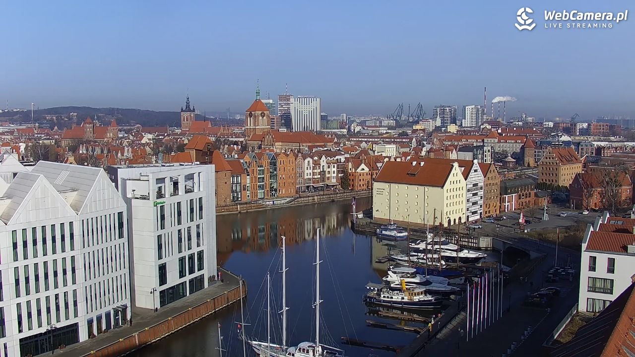 GDAŃSK - widok na Stare Miasto - 09 marzec 2026, 08:44