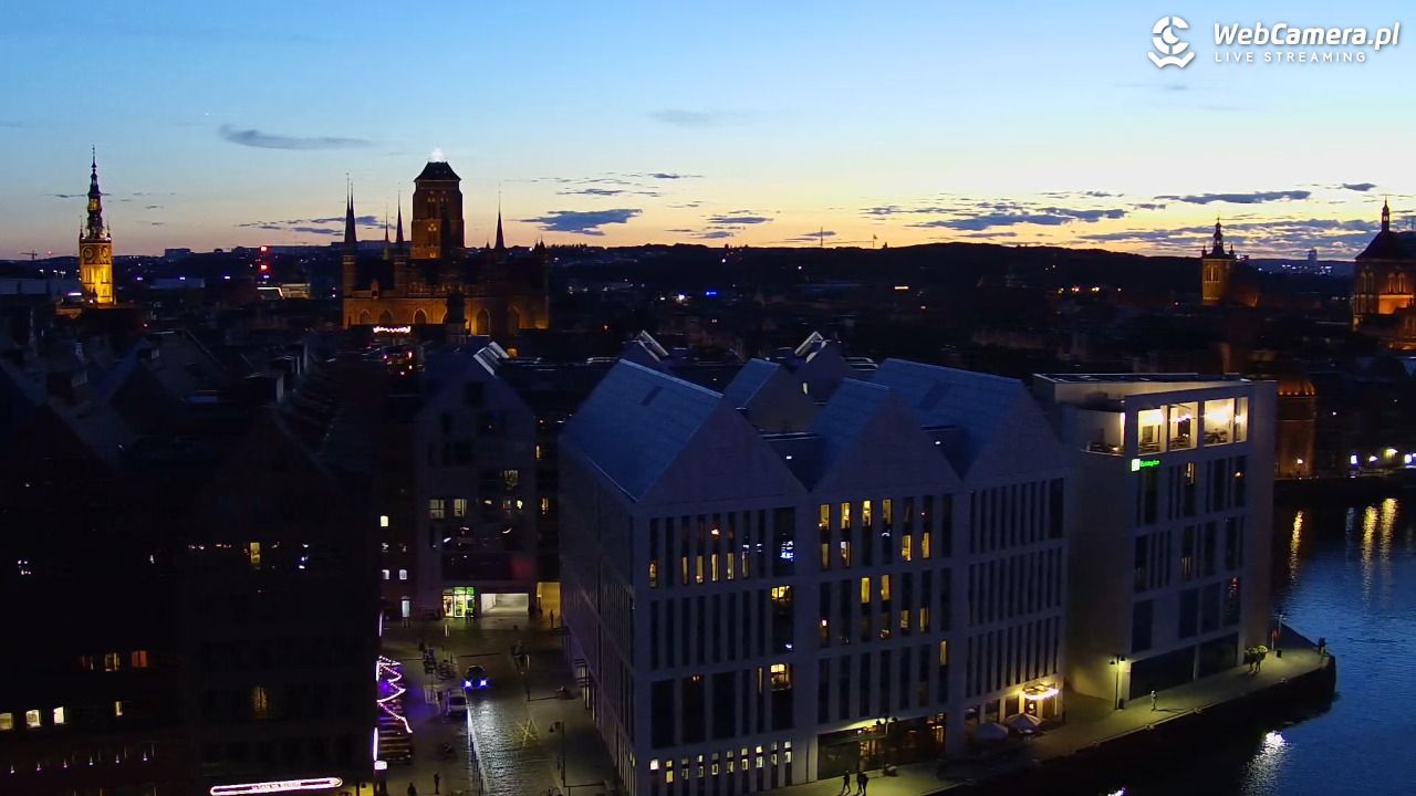 GDAŃSK - widok na Stare Miasto - 21 lipiec 2026, 21:46