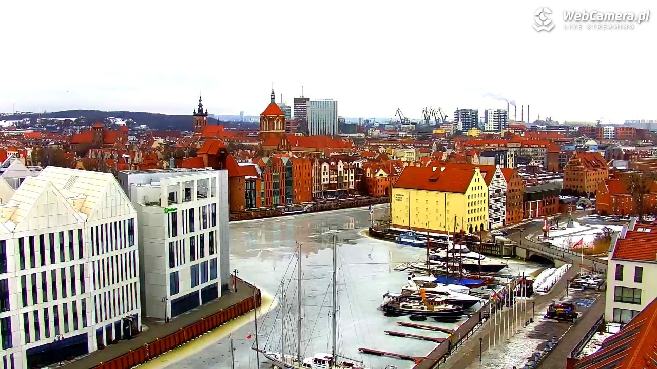 GDAŃSK - widok na Stare Miasto - 24 luty 2026, 08:44
