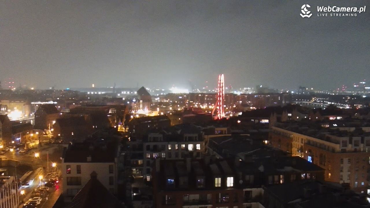 GDAŃSK - widok na Stare Miasto - 05 styczeń 2026, 19:28