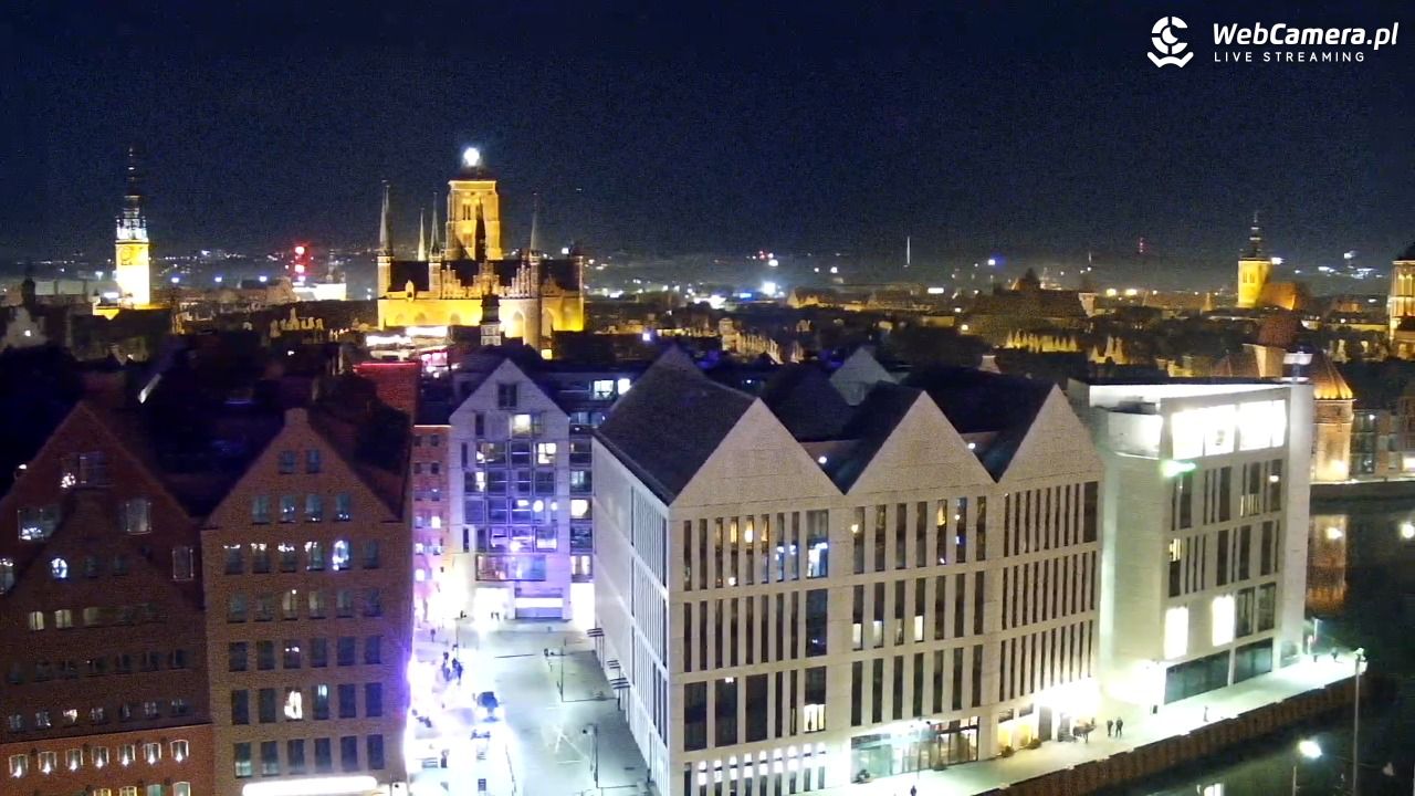 GDAŃSK - widok na Stare Miasto - 15 listopad 2025, 22:38