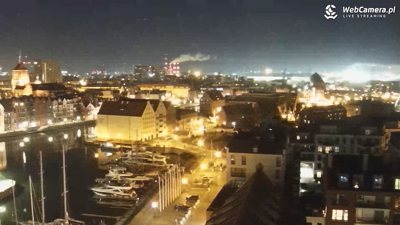 GDAŃSK - widok na Stare Miasto - 23 listopad 2025, 00:06