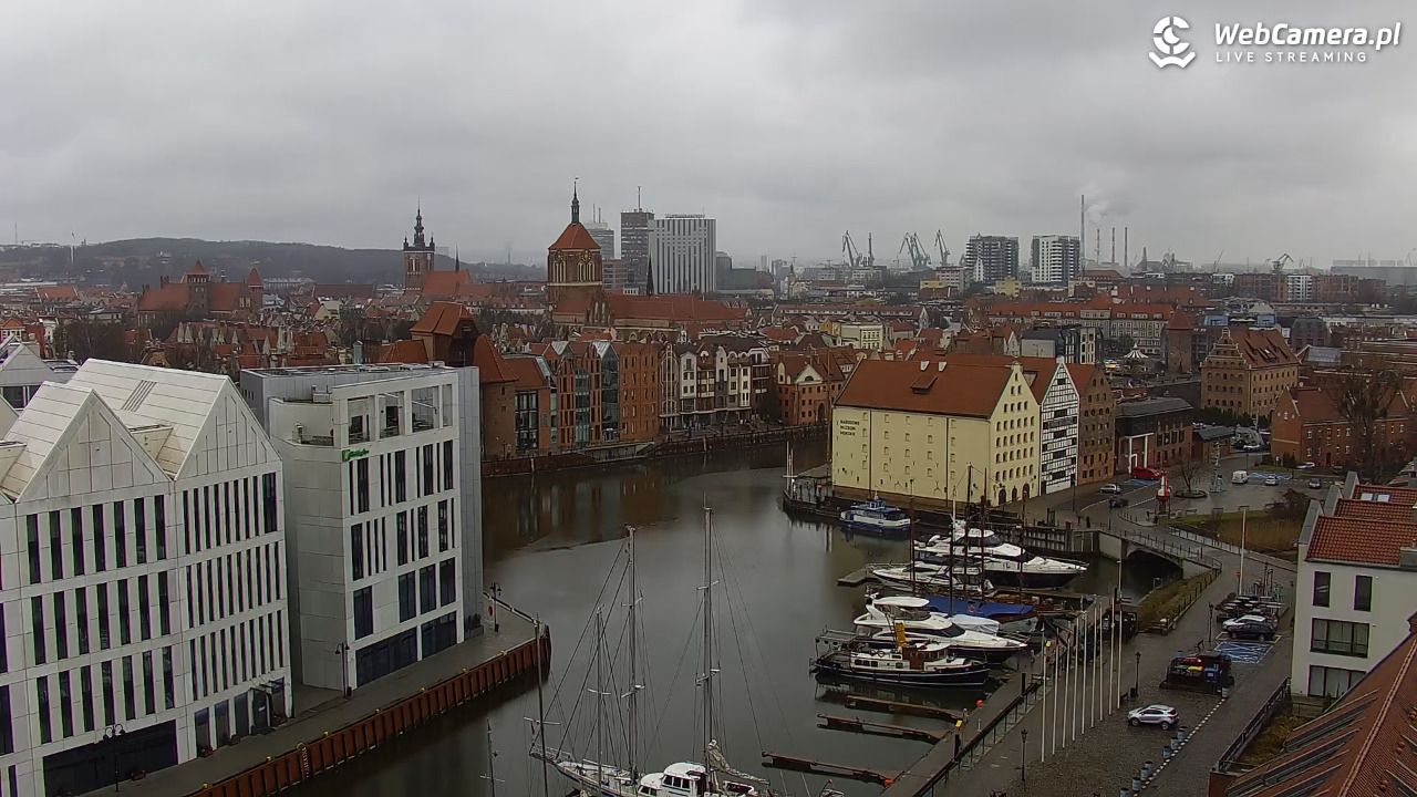 GDAŃSK - widok na Stare Miasto - 16 marzec 2026, 12:05