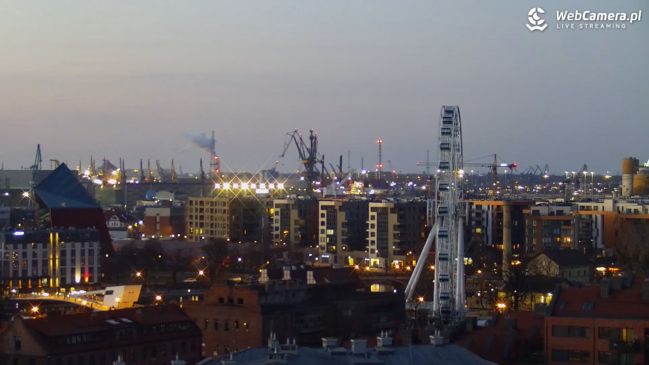 GDAŃSK - widok na Stare Miasto - 22 marzec 2026, 18:27