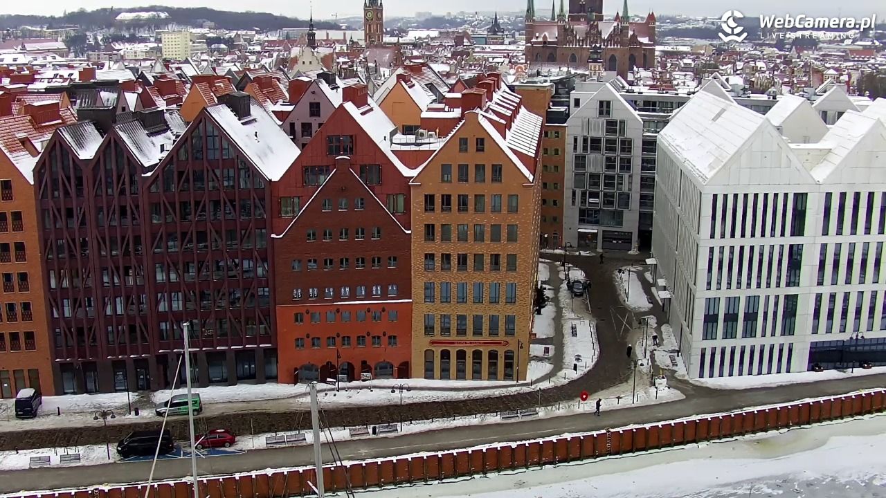 GDAŃSK - widok na Stare Miasto - 29 styczeń 2026, 12:30