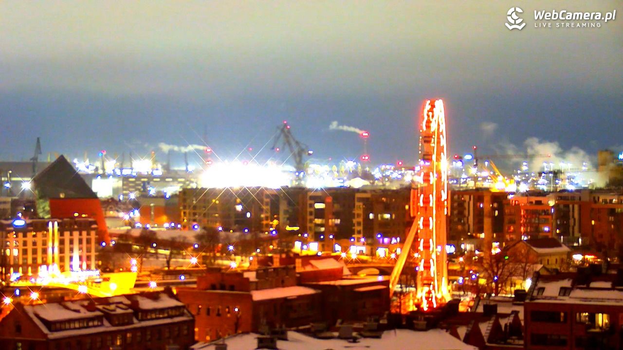 GDAŃSK - widok na Stare Miasto - 29 styczeń 2026, 17:05