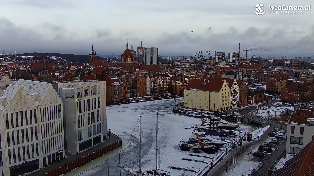GDAŃSK - widok na Stare Miasto - 23 luty 2026, 07:01