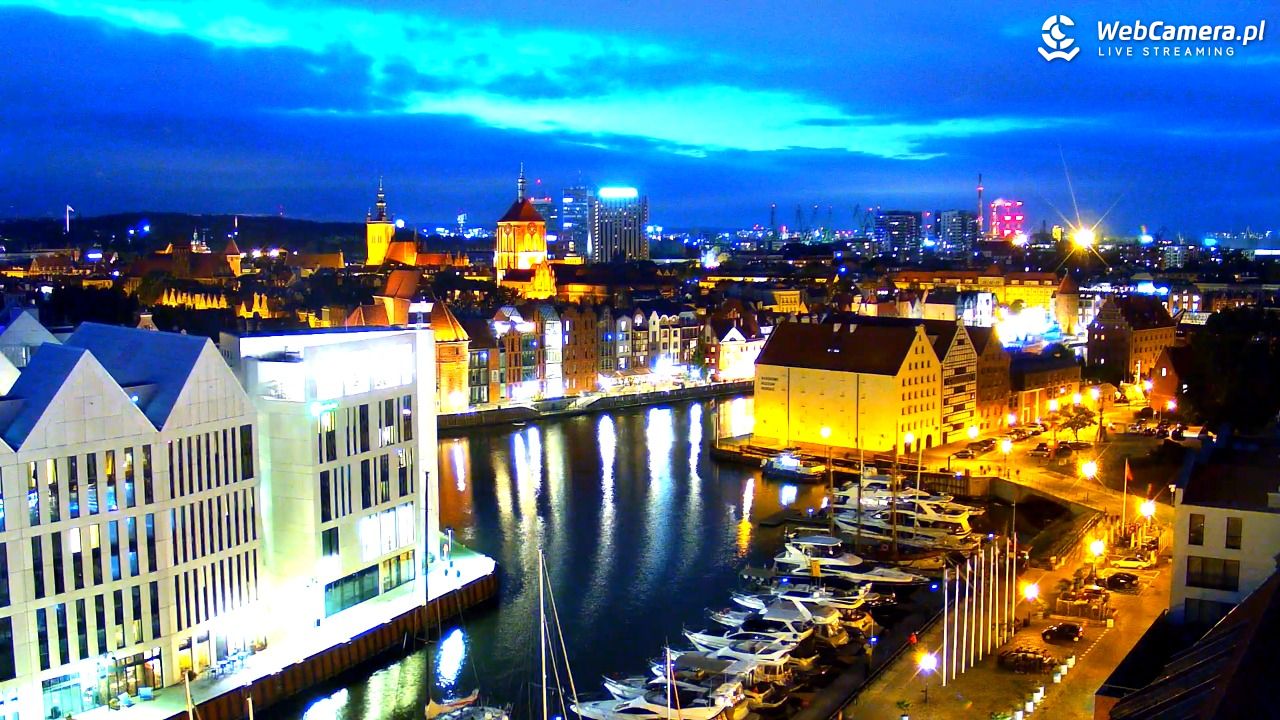 GDAŃSK - widok na Stare Miasto - 15 wresień 2025, 19:54