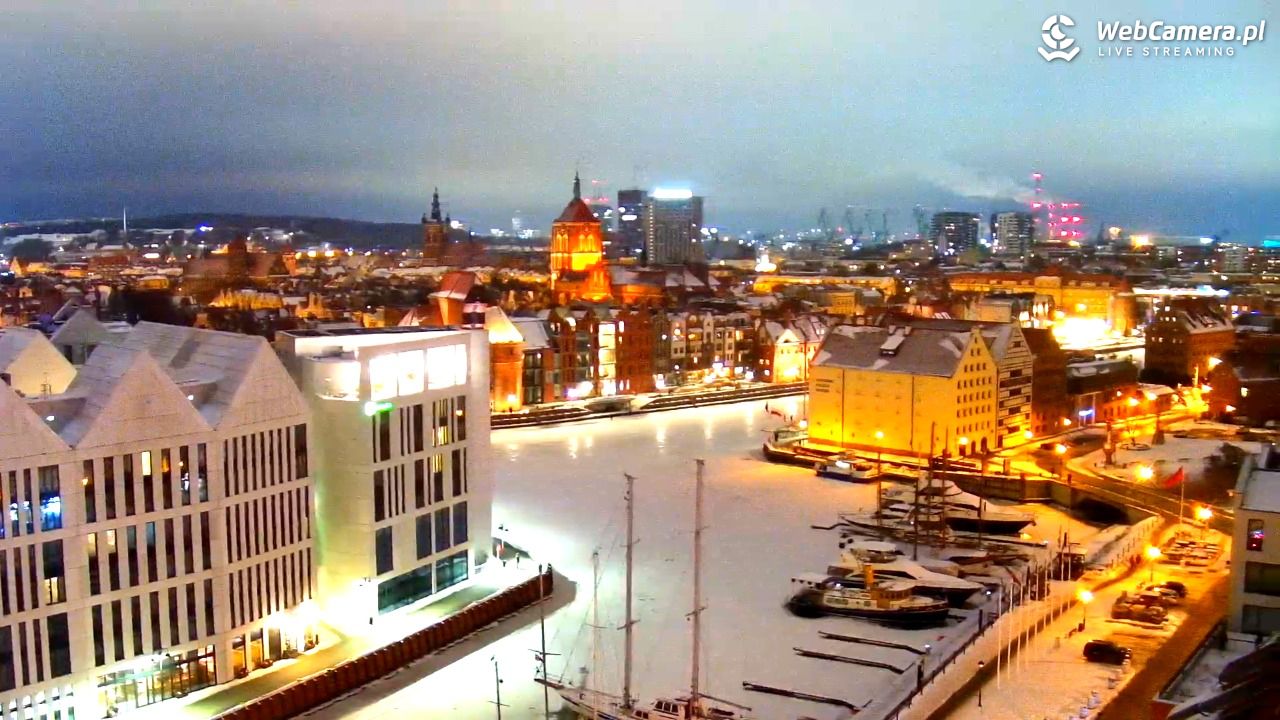 GDAŃSK - widok na Stare Miasto - 29 styczeń 2026, 17:04