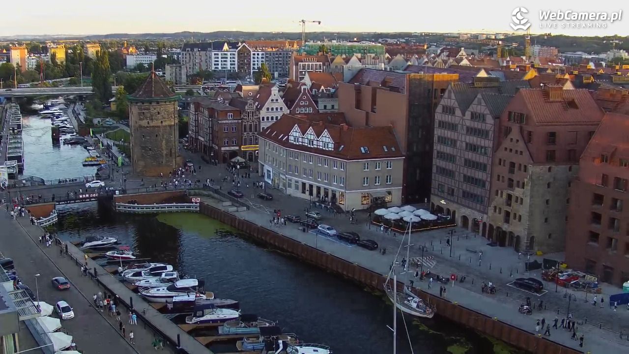GDAŃSK - widok na Stare Miasto - 08 sierpień 2026, 20:07
