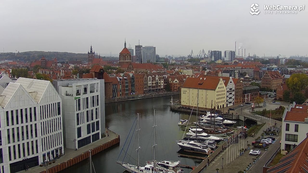 GDAŃSK - widok na Stare Miasto - 22 październik 2026, 07:55