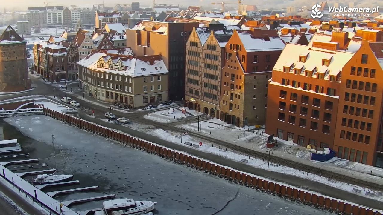 GDAŃSK - widok na Stare Miasto - 18 styczeń 2026, 08:25