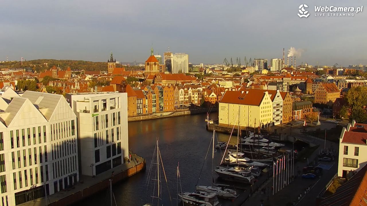 GDAŃSK - widok na Stare Miasto - 25 październik 2026, 07:05