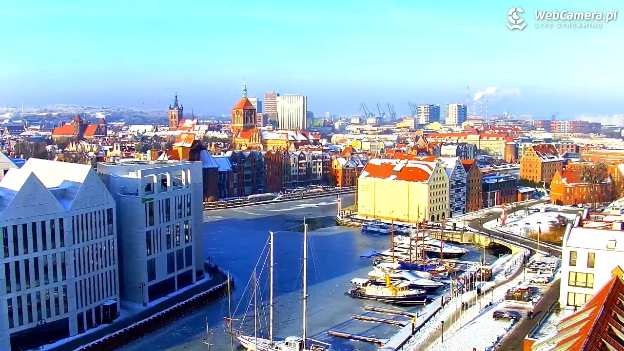 GDAŃSK - widok na Stare Miasto - 18 styczeń 2026, 12:10