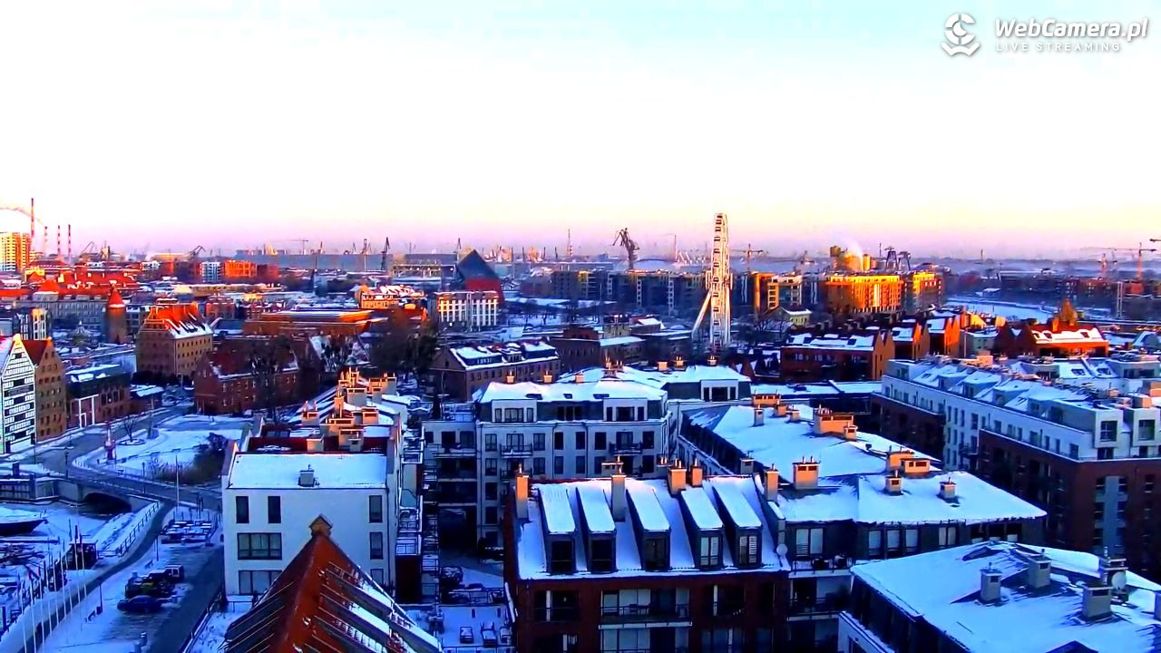 GDAŃSK - widok na Stare Miasto - 03 luty 2026, 07:41