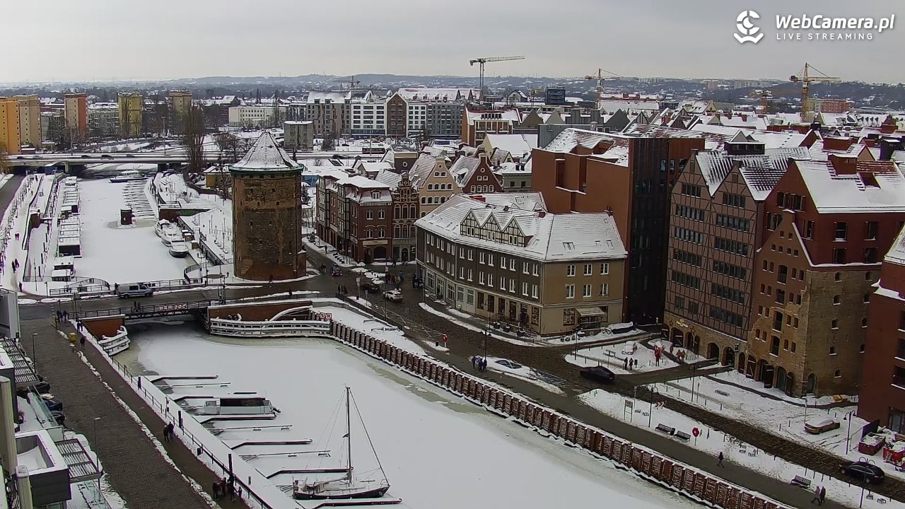GDAŃSK - widok na Stare Miasto - 08 luty 2026, 12:35