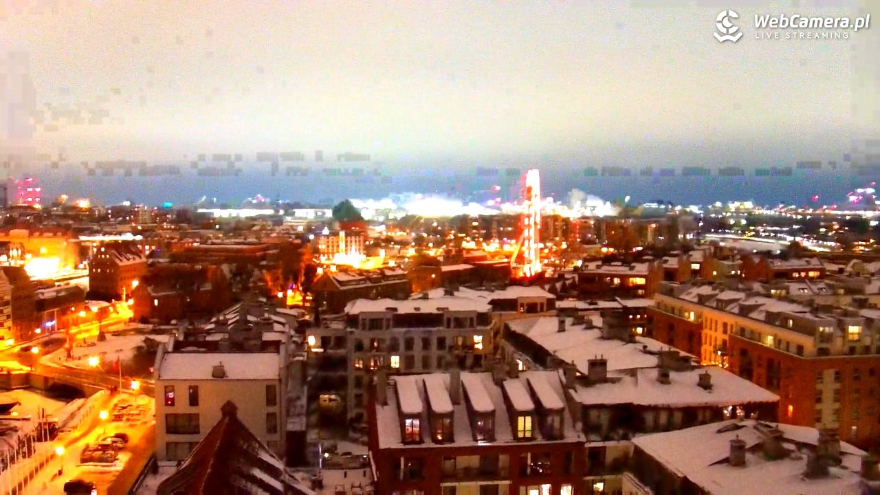 GDAŃSK - widok na Stare Miasto - 29 styczeń 2026, 17:05