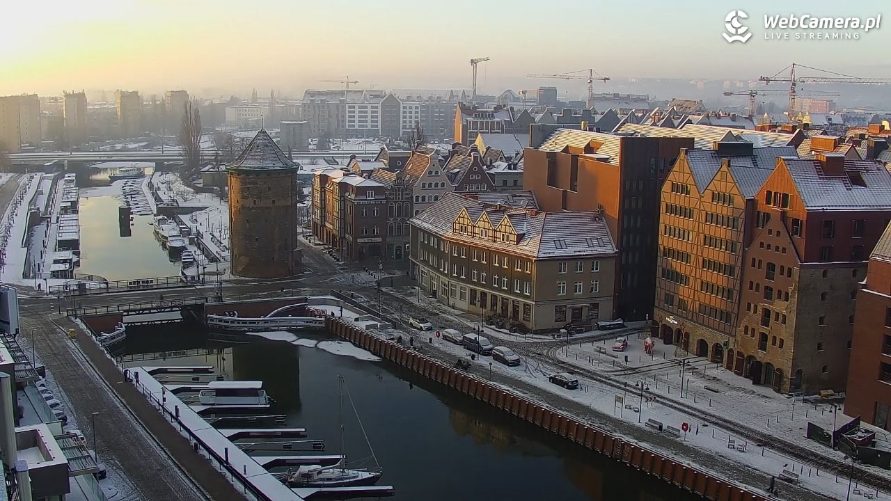 GDAŃSK - widok na Stare Miasto - 06 styczeń 2026, 08:40