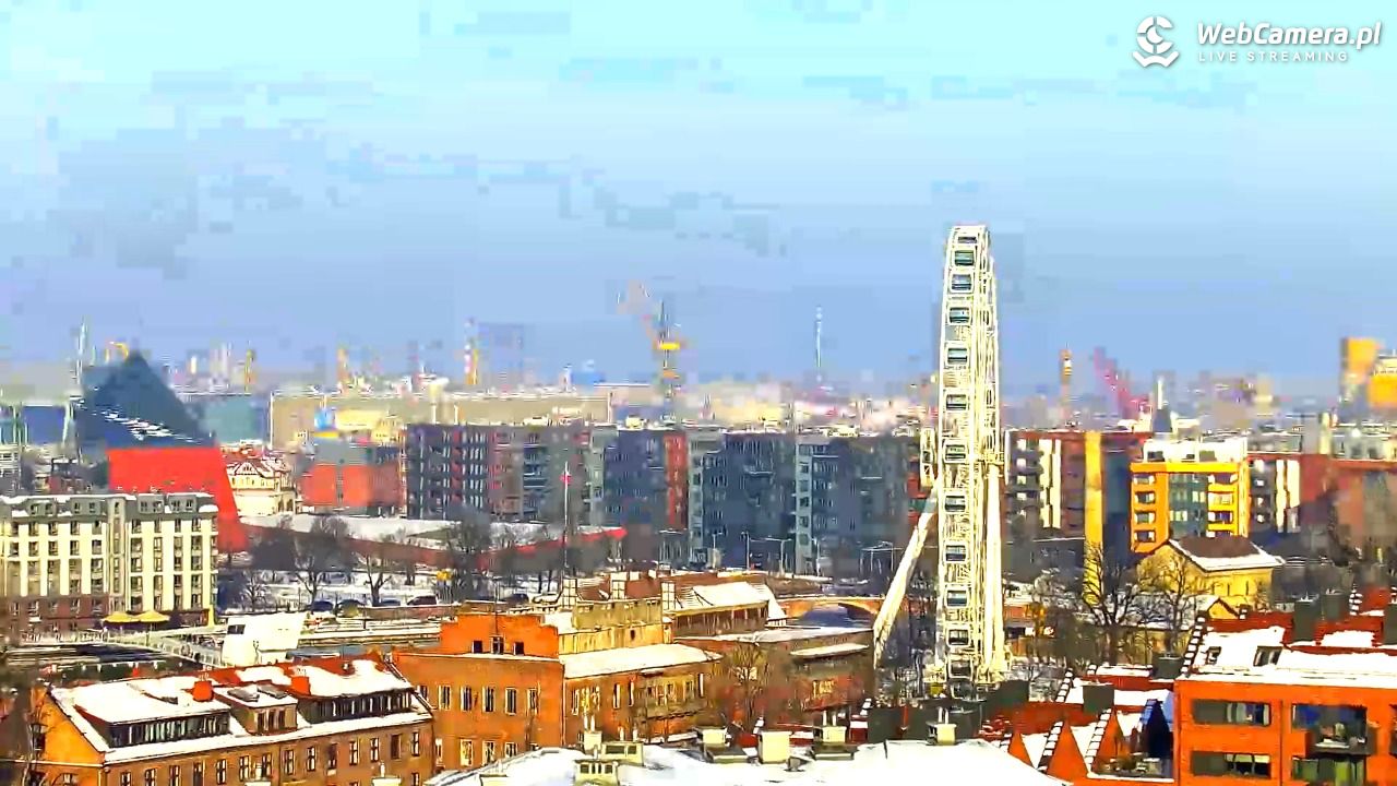 GDAŃSK - widok na Stare Miasto - 18 styczeń 2026, 12:09