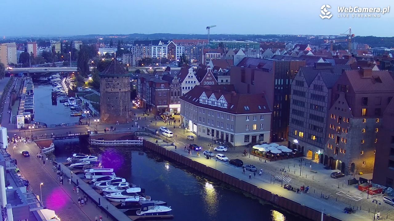 GDAŃSK - widok na Stare Miasto - 04 sierpień 2026, 21:06