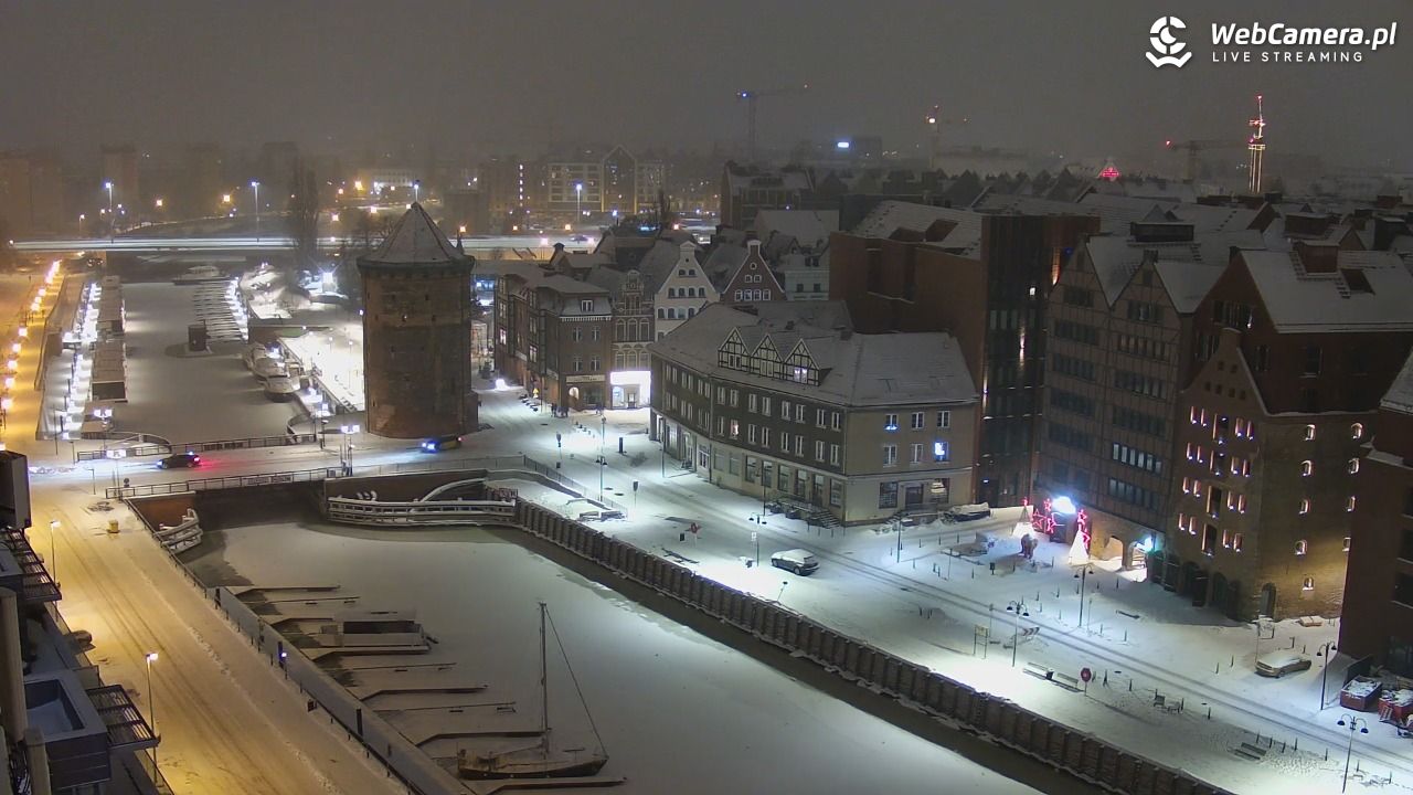 GDAŃSK - widok na Stare Miasto - 08 luty 2026, 02:44