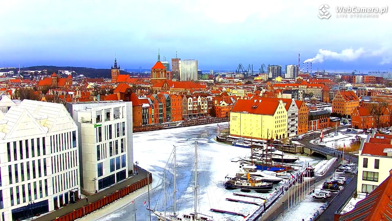 GDAŃSK - widok na Stare Miasto - 23 luty 2026, 09:37