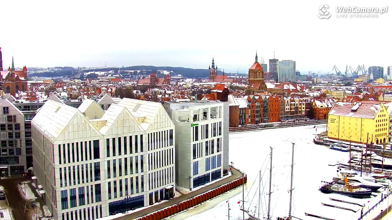 GDAŃSK - widok na Stare Miasto - 30 styczeń 2026, 11:16