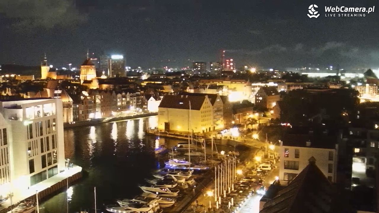 GDAŃSK - widok na Stare Miasto - 22 sierpień 2026, 22:13