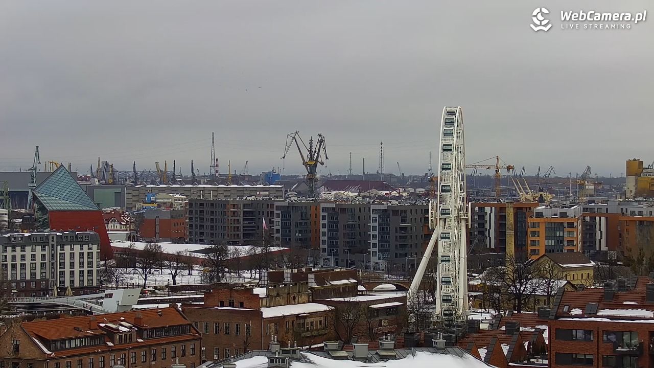 GDAŃSK - widok na Stare Miasto - 23 luty 2026, 08:06