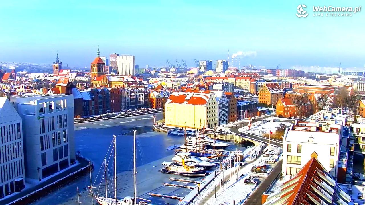 GDAŃSK - widok na Stare Miasto - 18 styczeń 2026, 12:10
