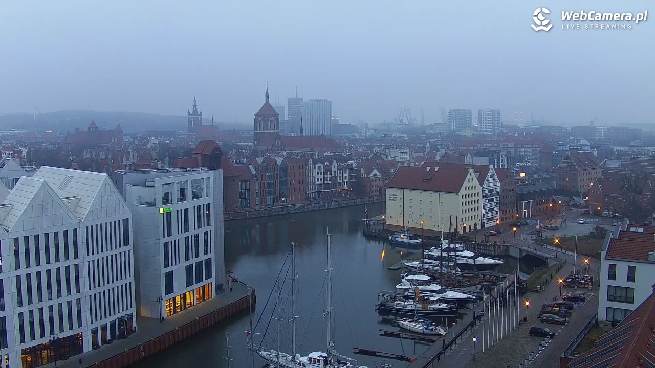 GDAŃSK - widok na Stare Miasto - 07 grudzień 2025, 07:47