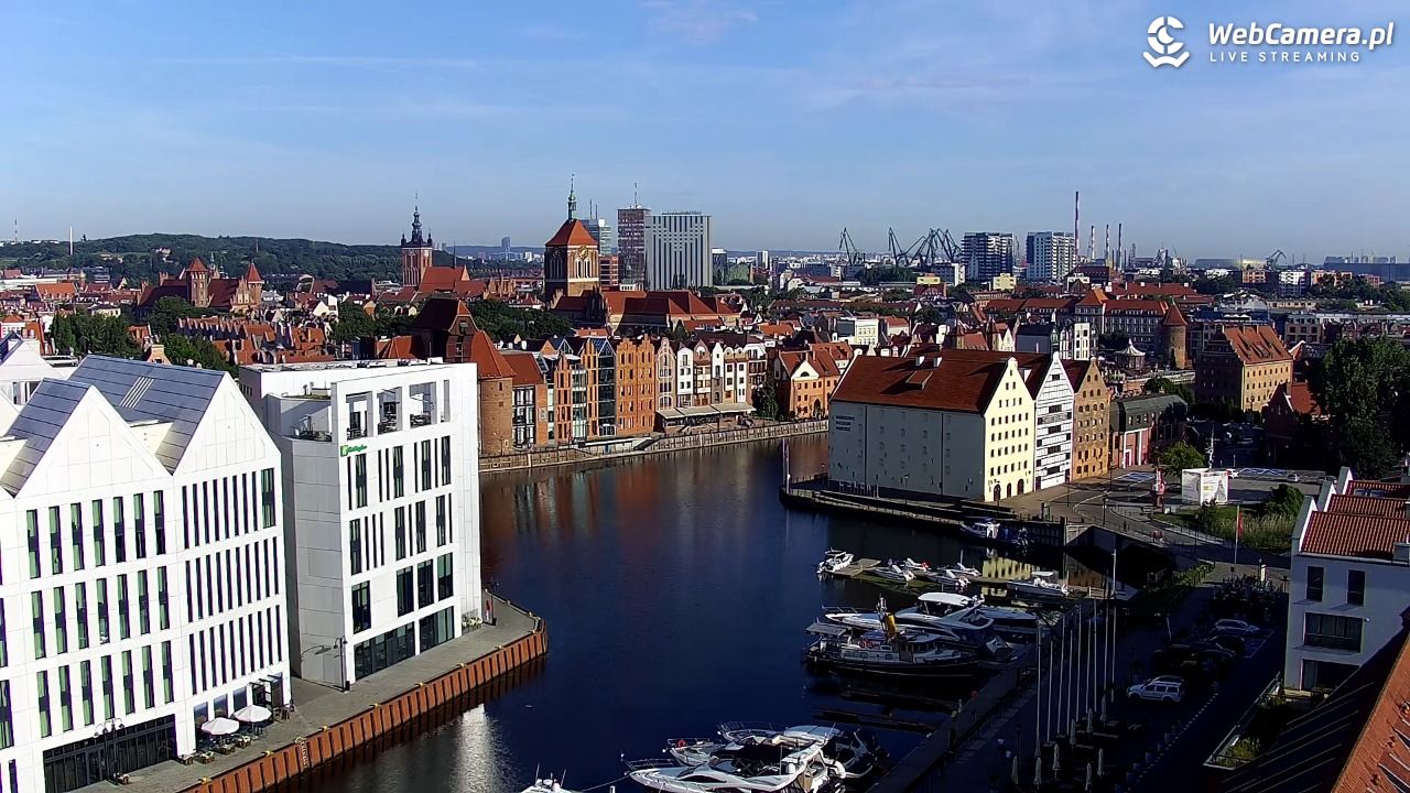 GDAŃSK - widok na Stare Miasto - 30 lipiec 2026, 07:44