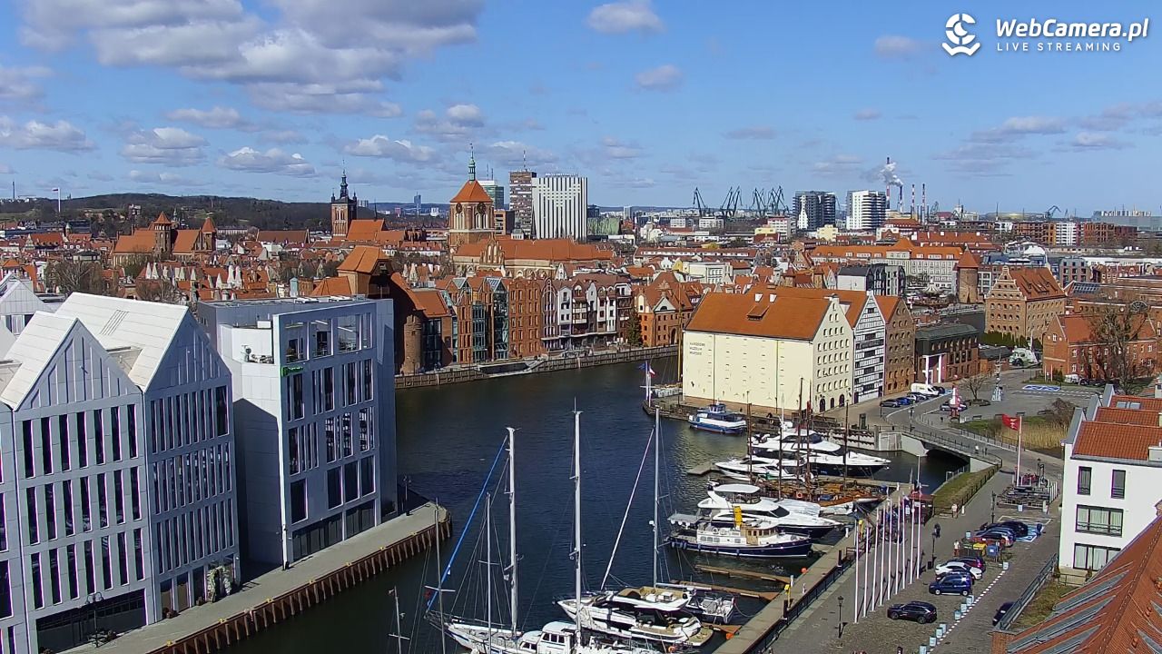 GDAŃSK - widok na Stare Miasto - 07 kwiecień 2026, 12:00