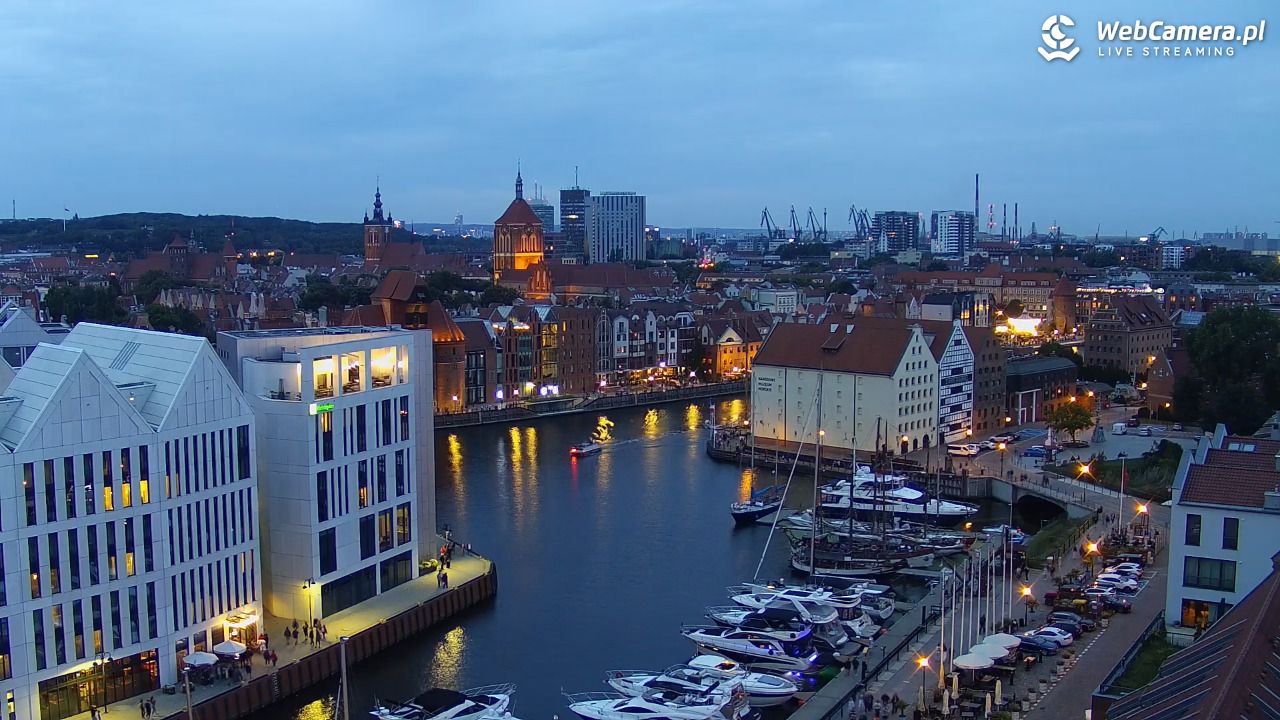 GDAŃSK - widok na Stare Miasto - 28 sierpień 2026, 20:02